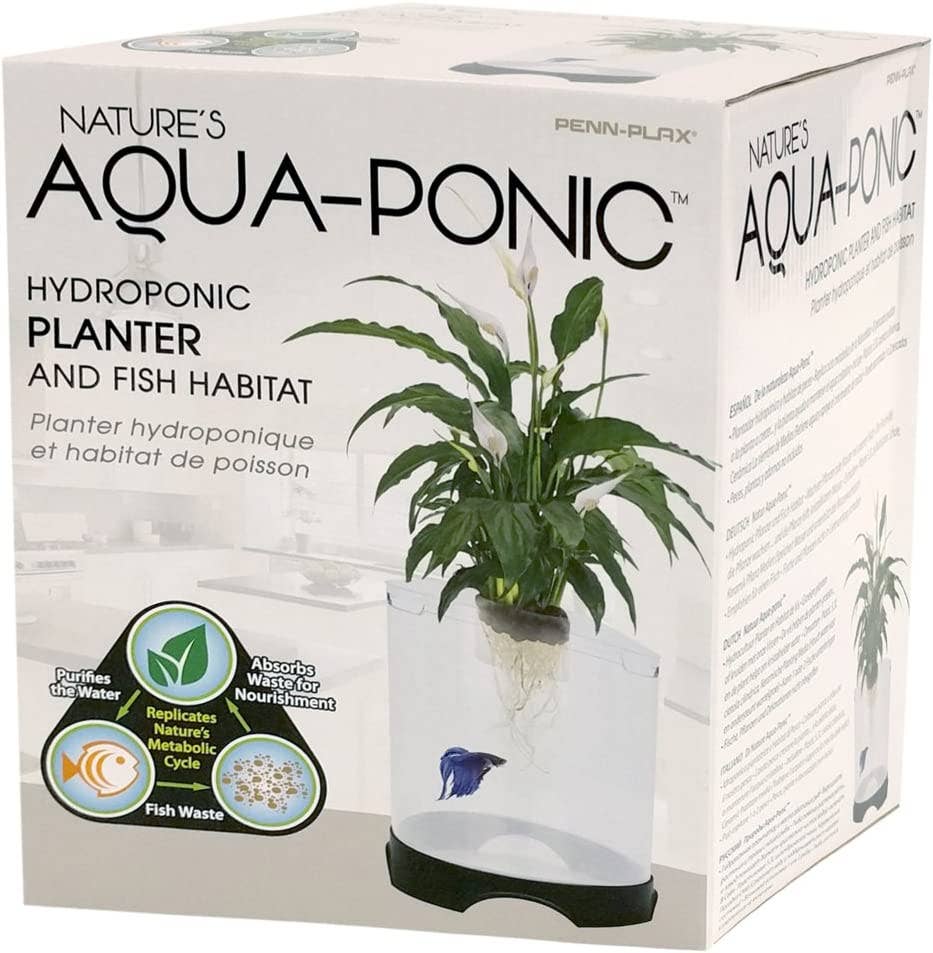 Aqua-Ponic Betta Tank & Hydroponic Planter – 1.4 Gallon