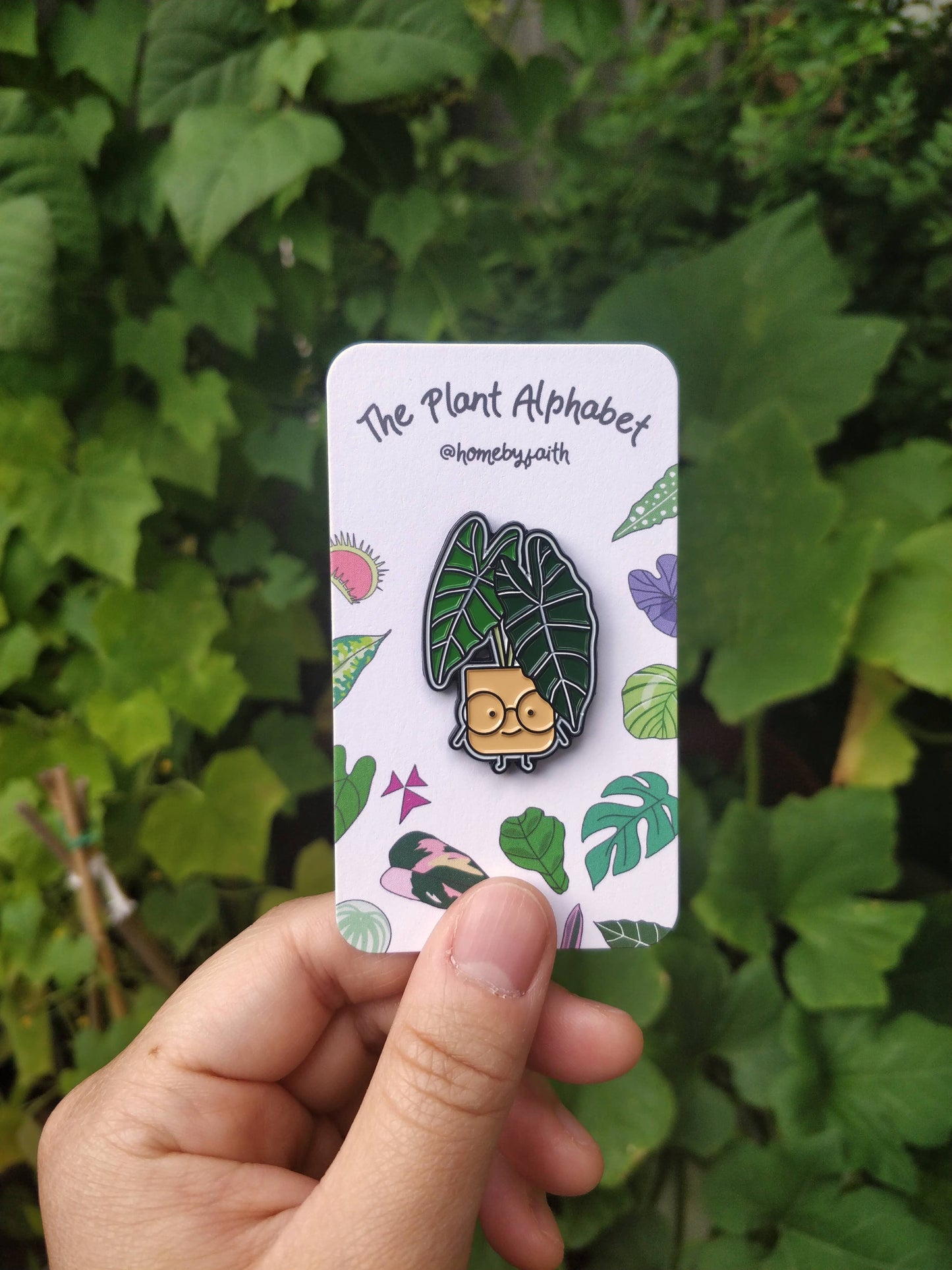 Alocasia Plant Enamel Pin