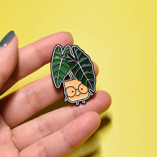 Alocasia Plant Enamel Pin