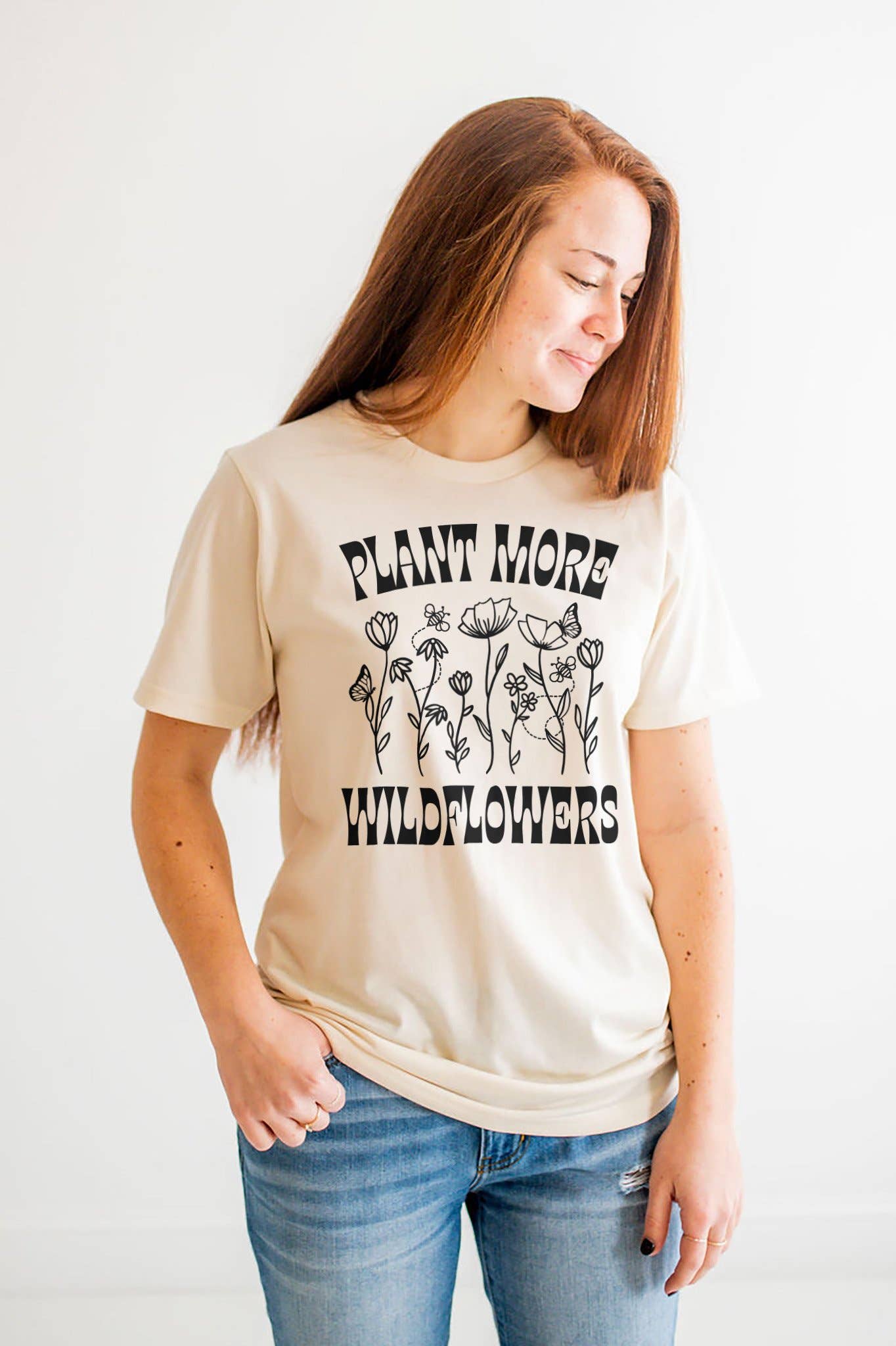 Plant More Wildflowers Graphic Tee | Womens Clothing T Shirt