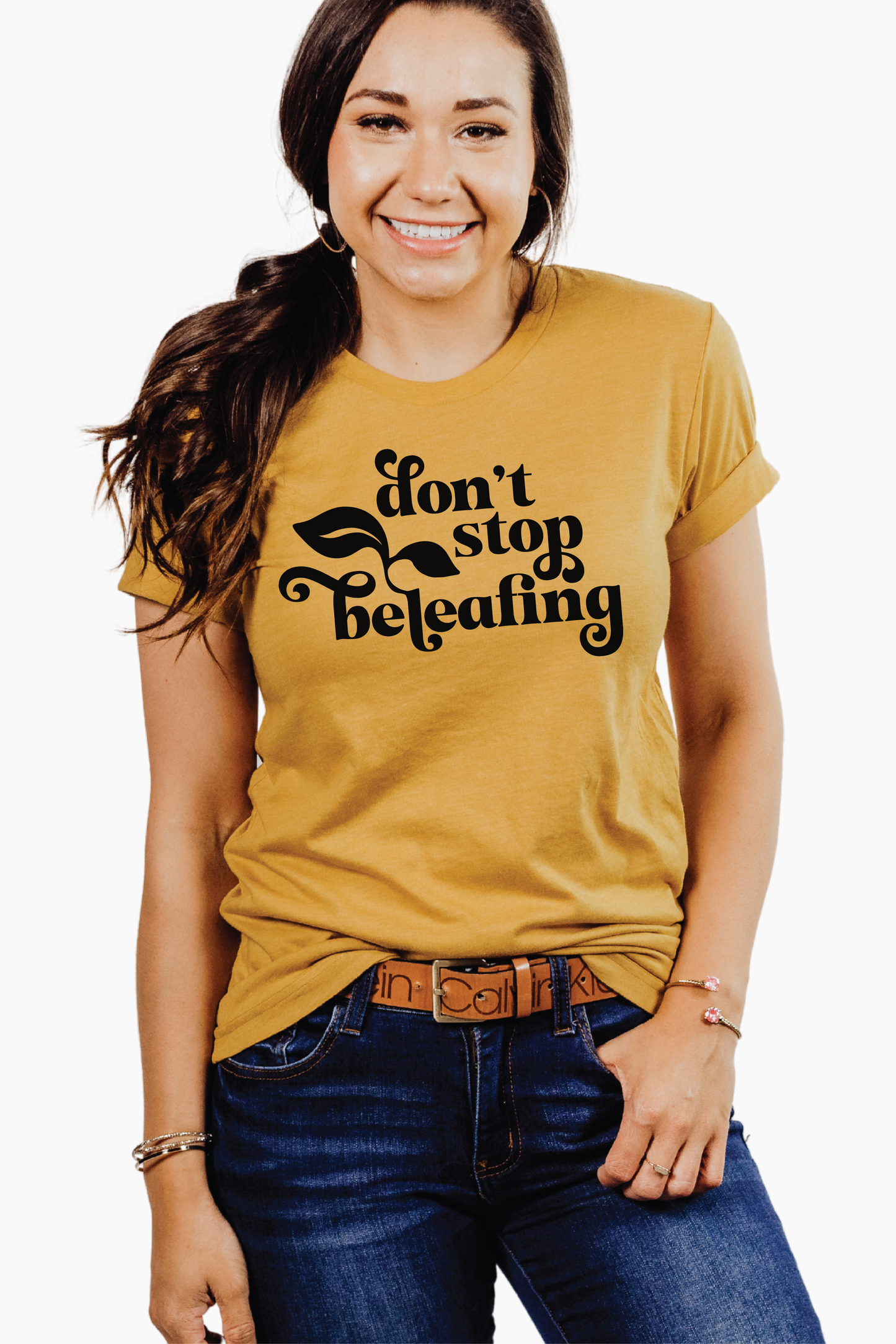 Don't Stop Beleafing Graphic Tee | Womens Clothing Garden T Shirts