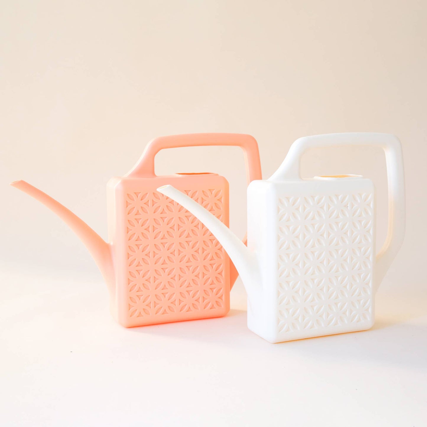 Breeze Block Watering Can - Ivory