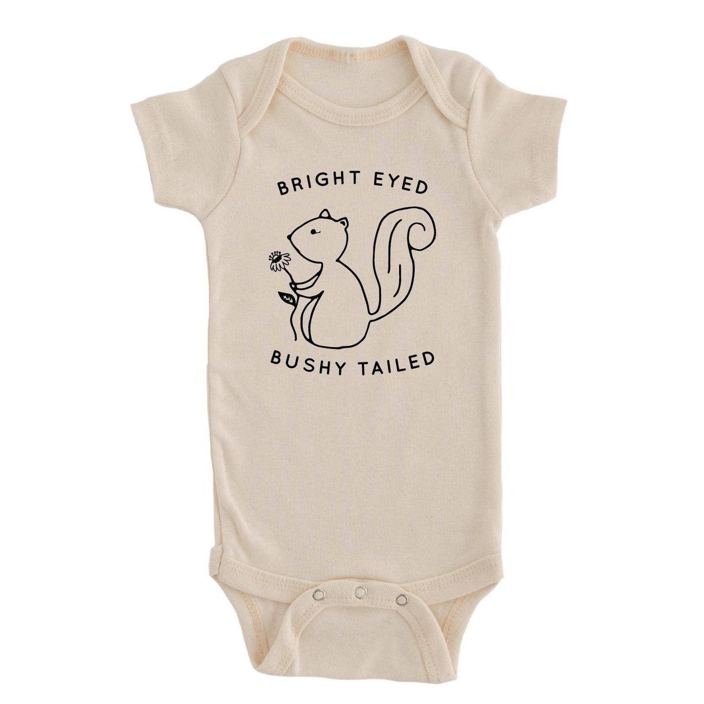 Bright Eyed Bushy Tailed Baby Bodysuit Onesie Baby Clothing | Easter Gift