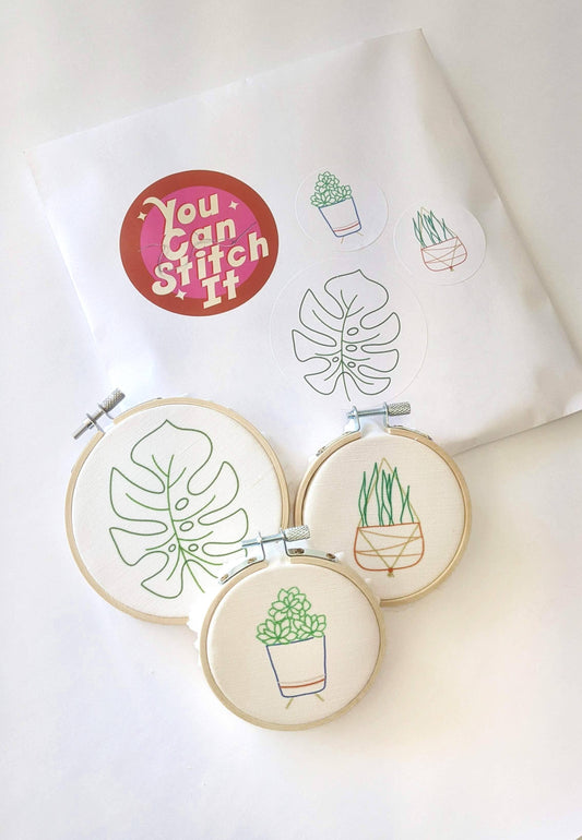 Plant Trio Embroidery Kit