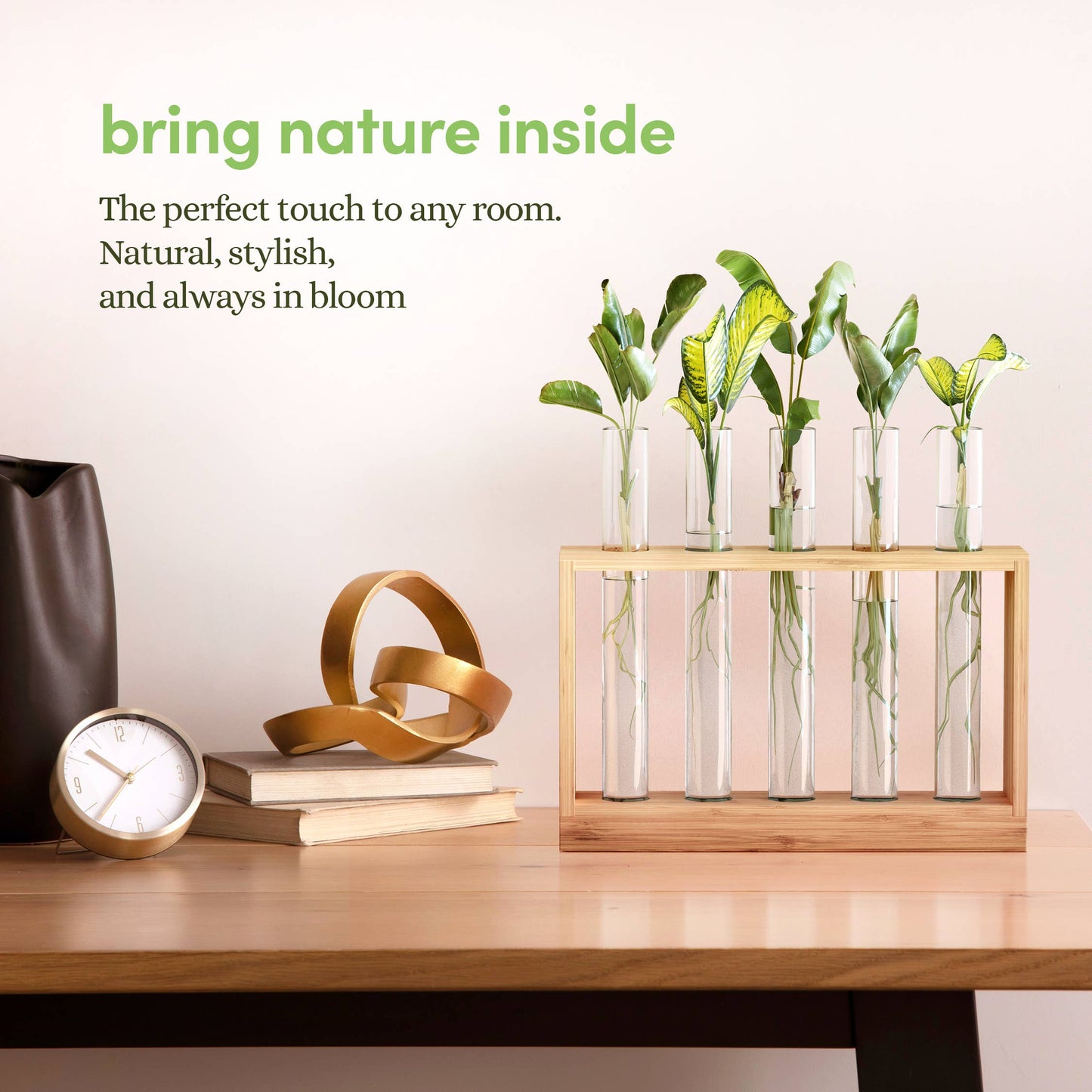 Light Up Bamboo Vial Air Planter