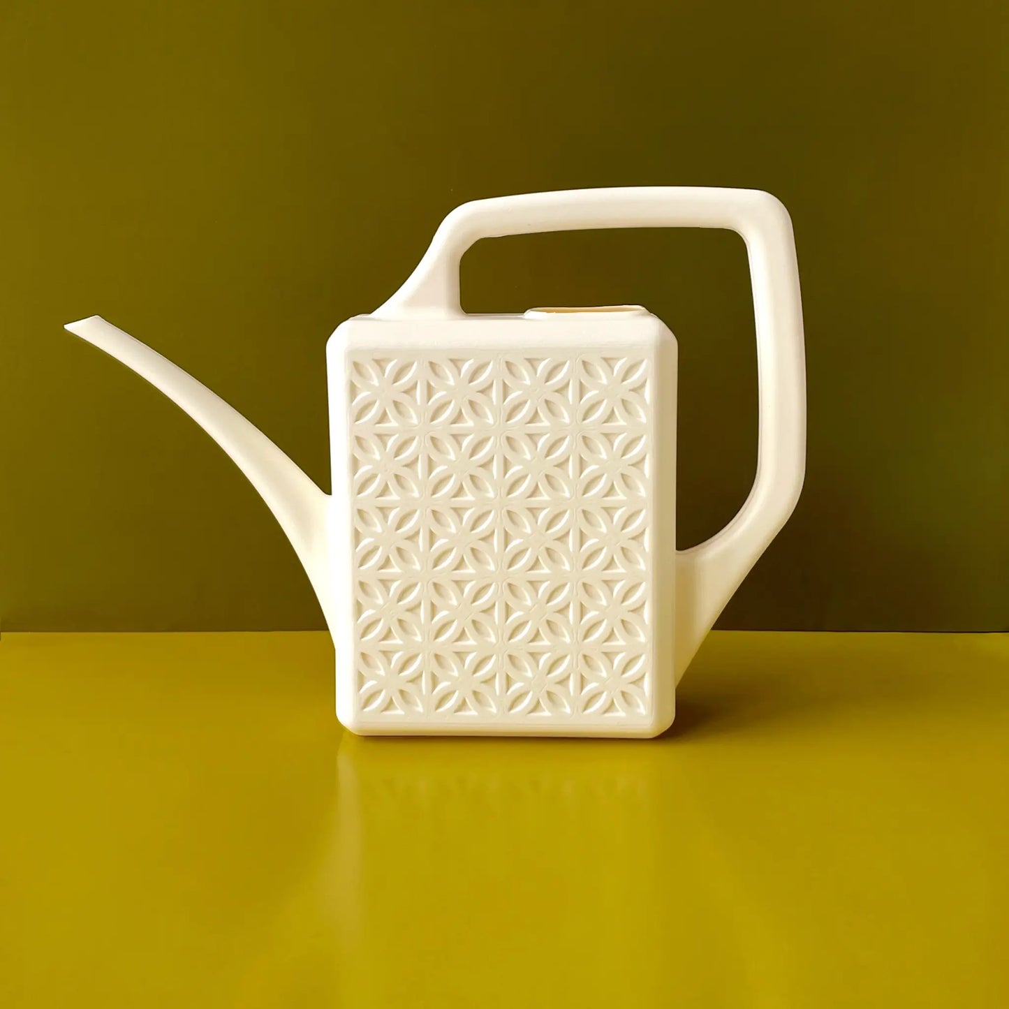 Breeze Block Watering Can - Ivory