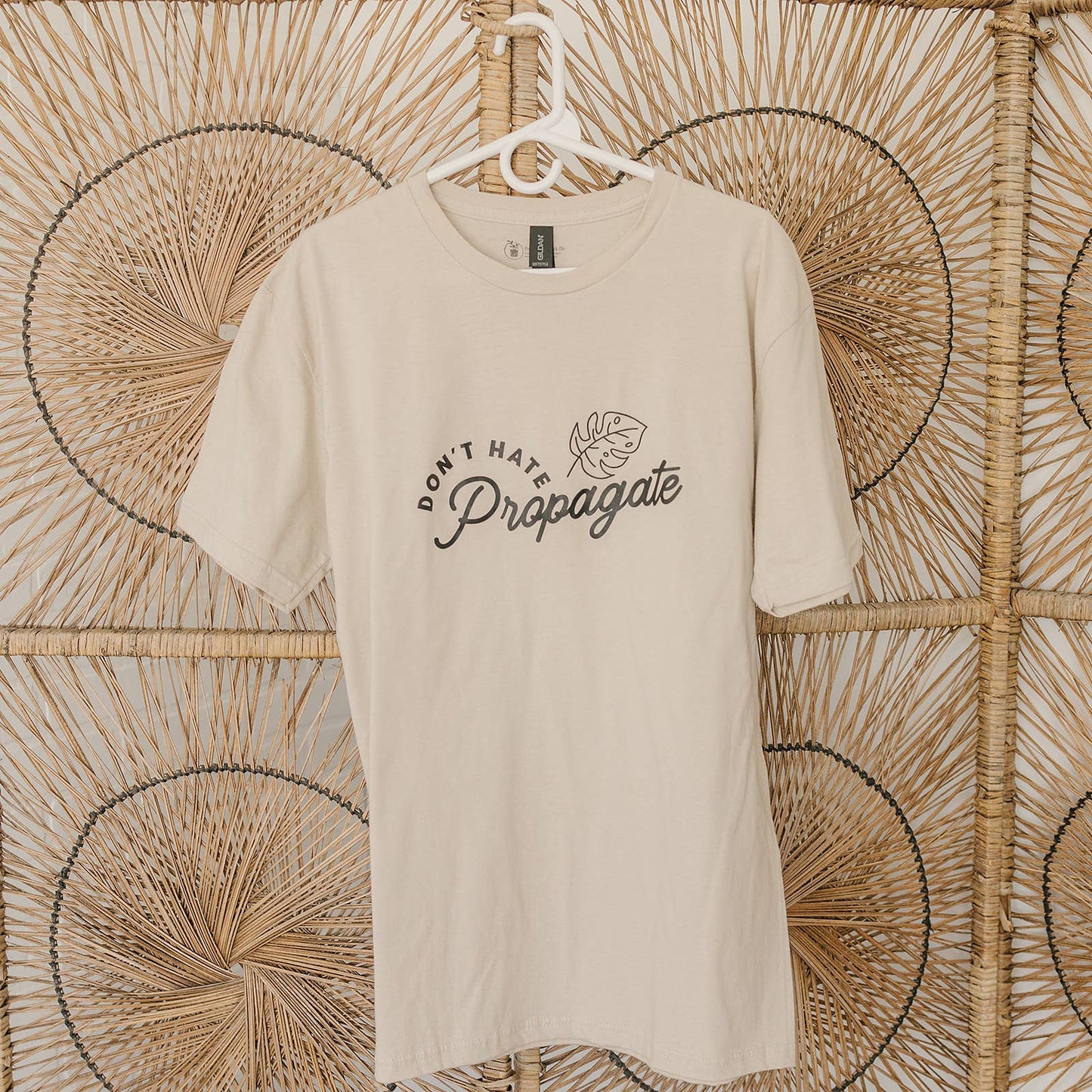 "Don't Hate, Propagate" Plant Themed Graphic T-Shirt