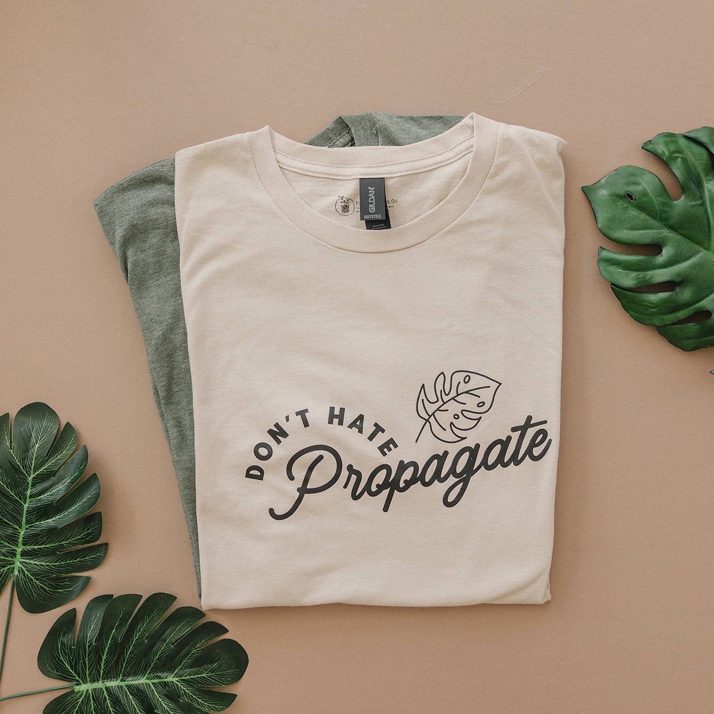 "Don't Hate, Propagate" Plant Themed Graphic T-Shirt