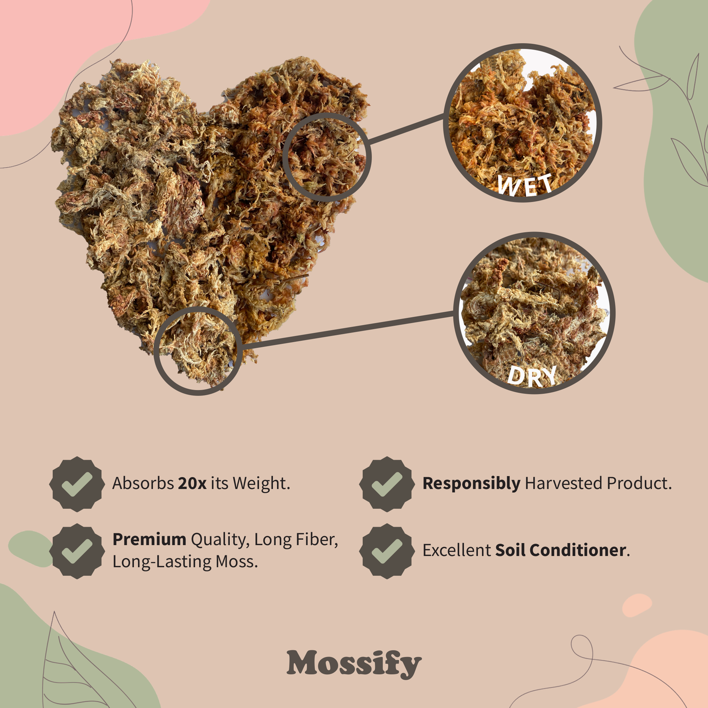 Premium Sphagnum Moss Mix