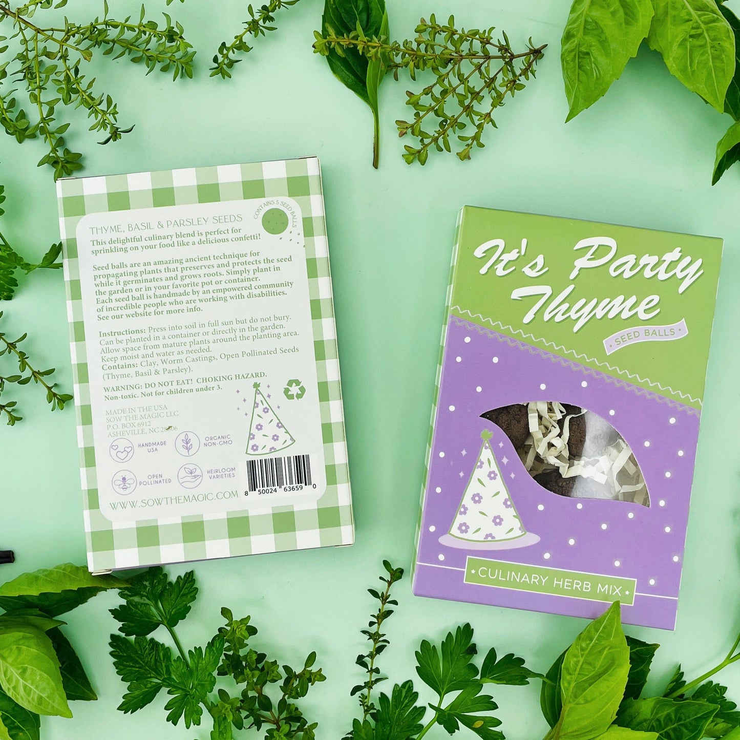 It's Party Thyme Garden Seed Ball Gift Box