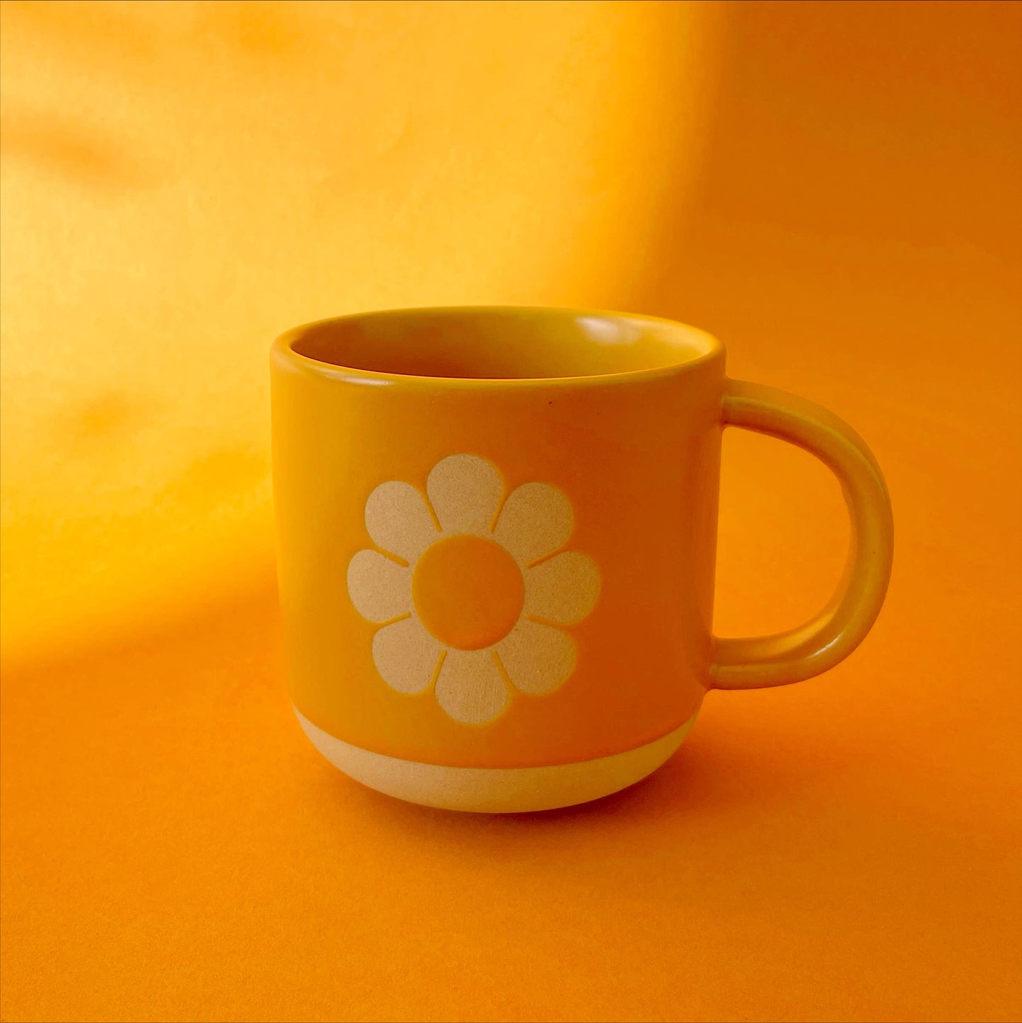 Retro Flower Ceramic Mug