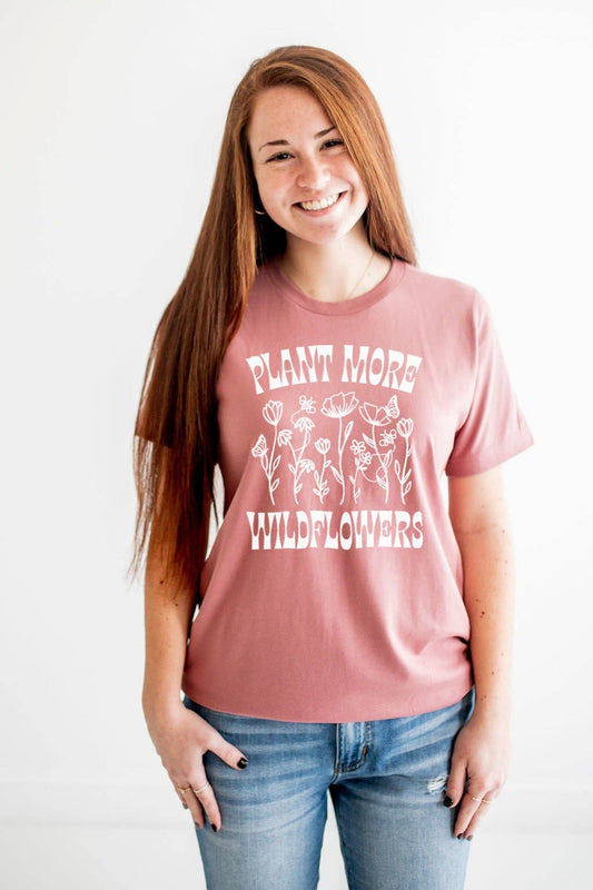 Plant More Wildflowers Graphic Tee | Womens Clothing T Shirt