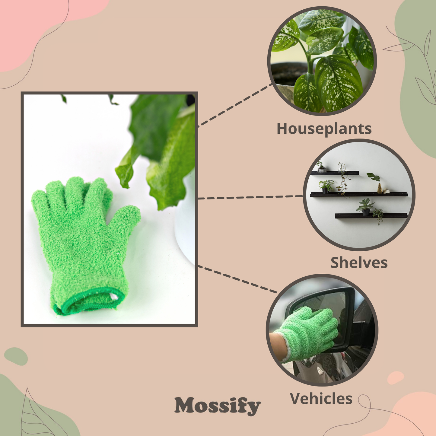 Microfiber Gloves - Leaf-Shining Gloves