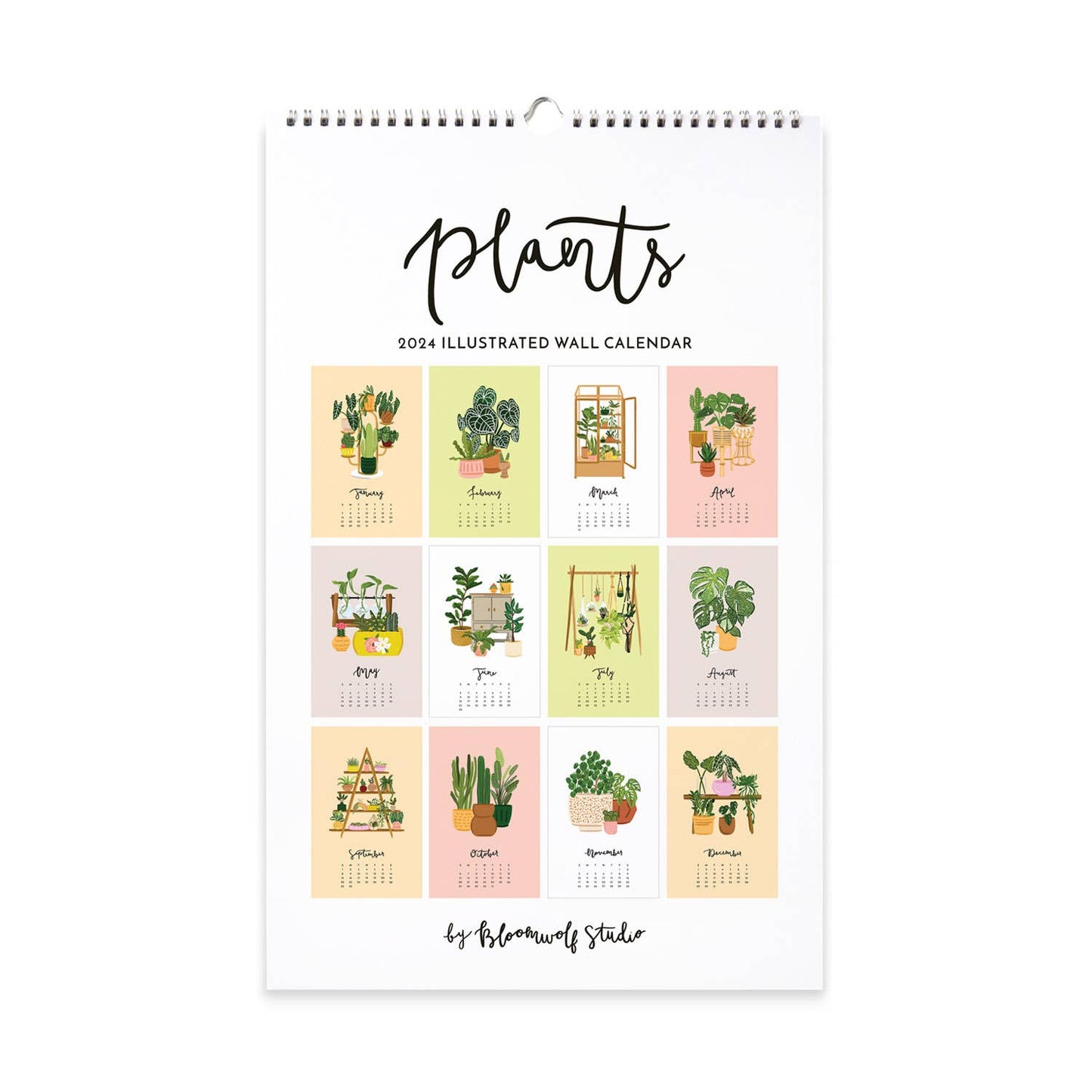 2024 Plants Wall Calendar - Plant Lover Christmas Gift