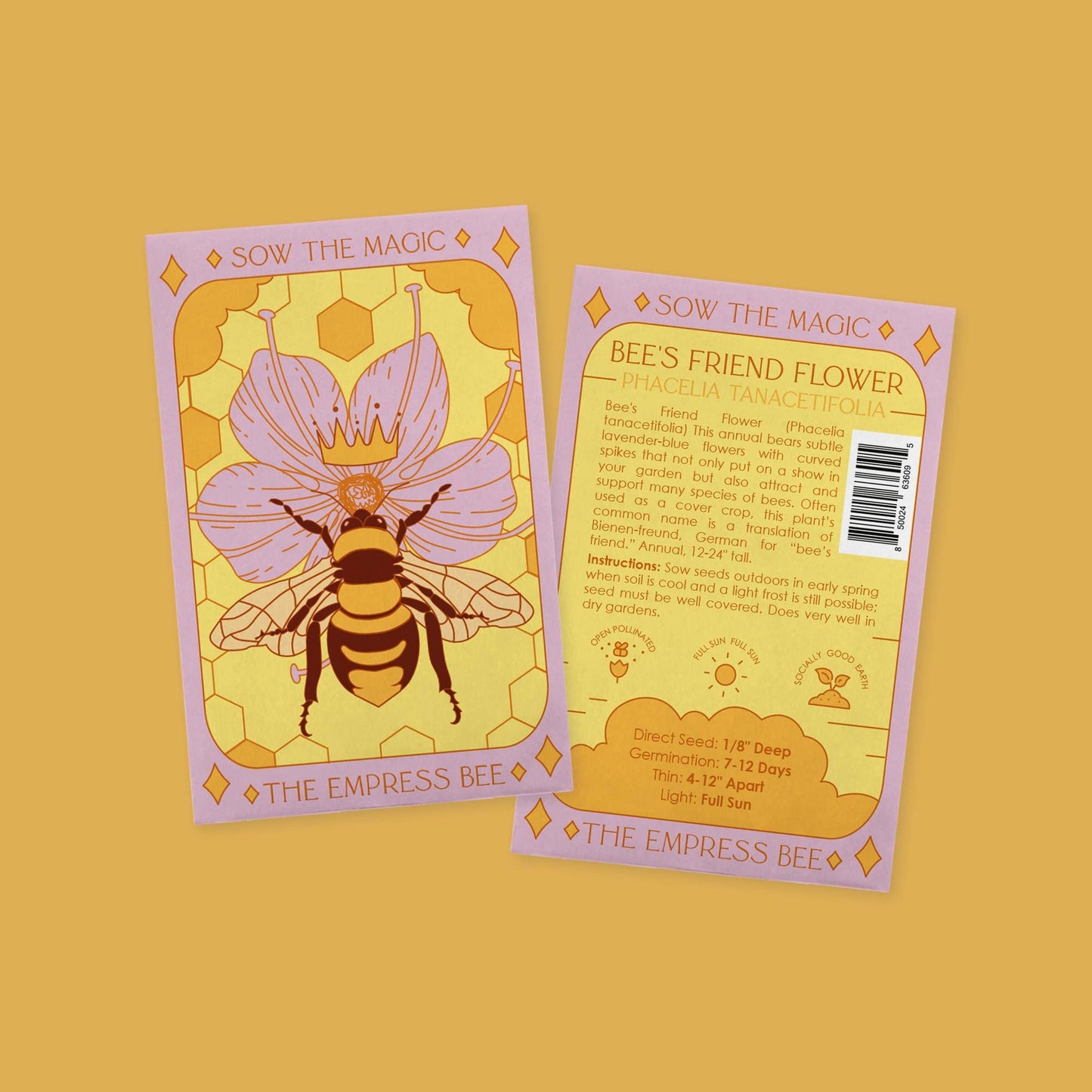 The Empress Bee Tarot Garden + Gift Seed Packet