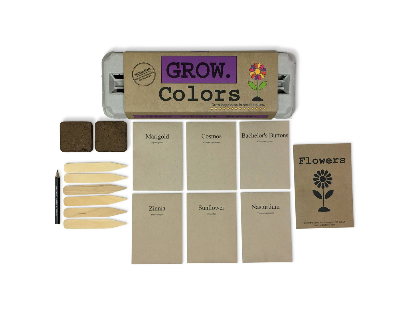 Colors Flower Garden Grow Kit