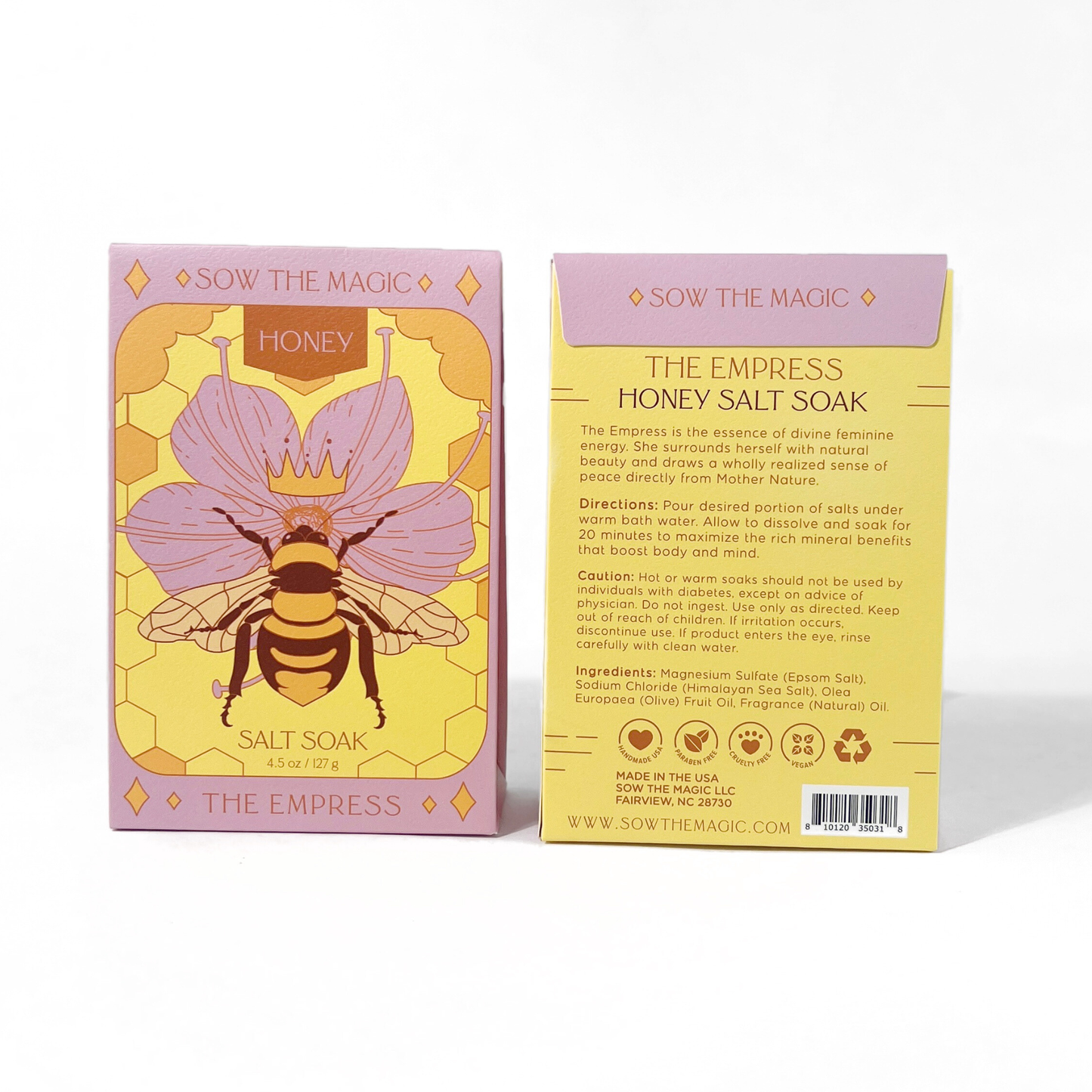 The Empress Bee Salt Soak in Honey