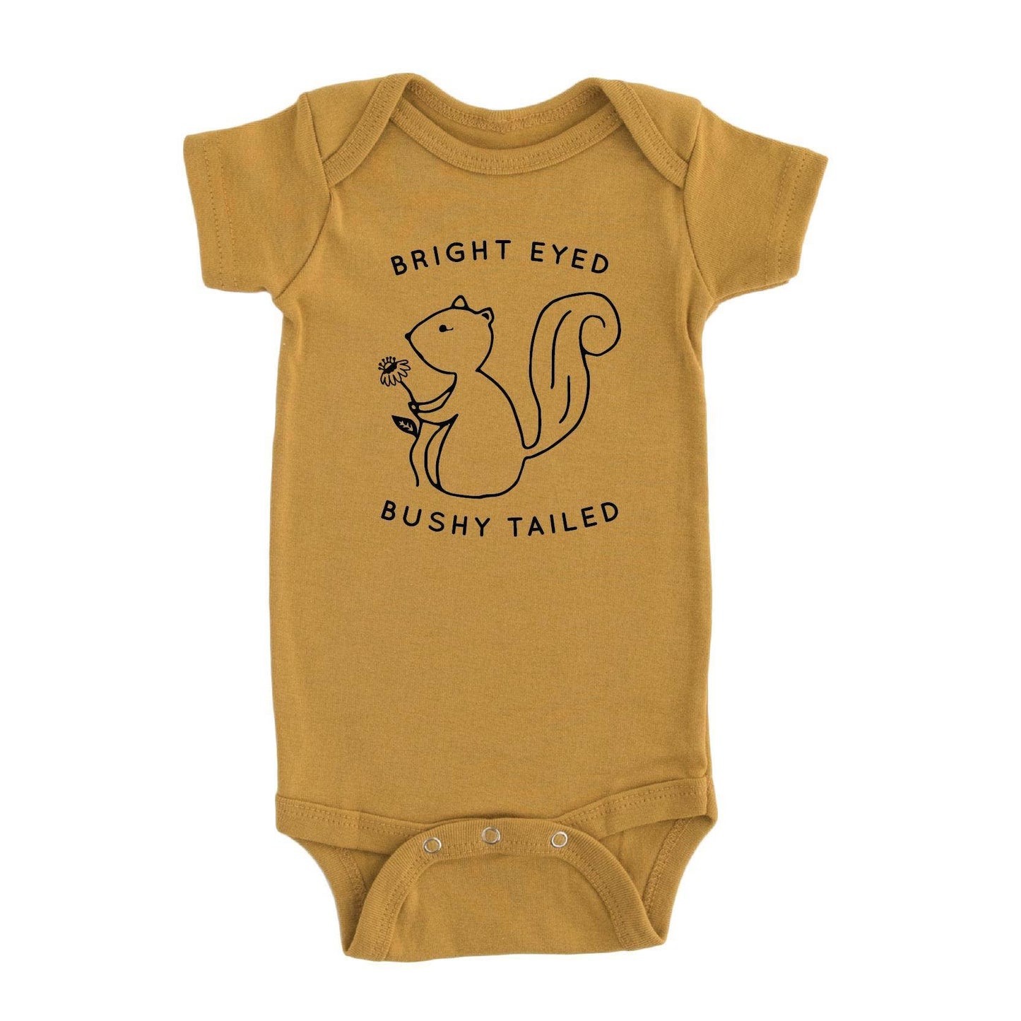 Bright Eyed Bushy Tailed Baby Bodysuit Onesie Baby Clothing | Easter Gift