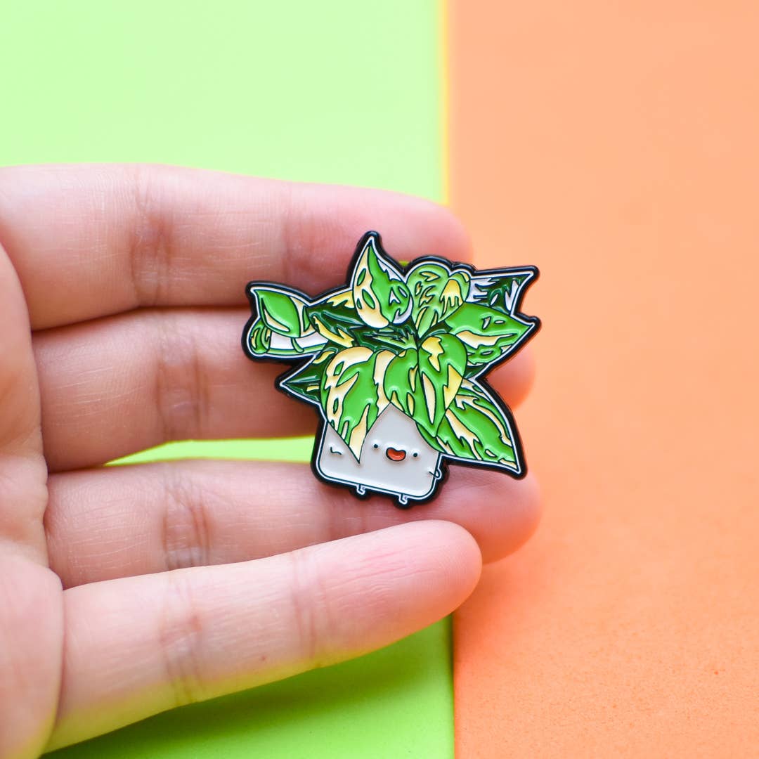 Pothos Enamel Pin Enamel Pin