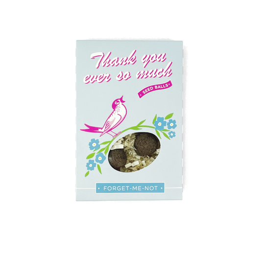 Thank You So Much Forget-Me-Not Garden Seed Ball Gift Box