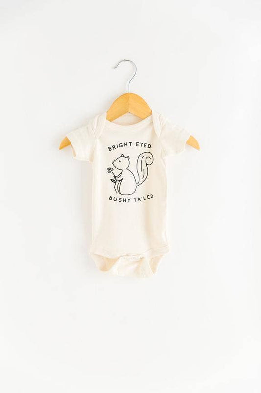 Bright Eyed Bushy Tailed Baby Bodysuit Onesie Baby Clothing | Easter Gift