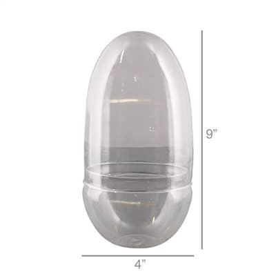 Sole Terrarium, Glass - Oval, Lrg