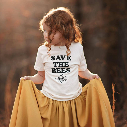 Save the Bees T shirt | Kids Graphic Tee | Kids Clothes | Spring 2024