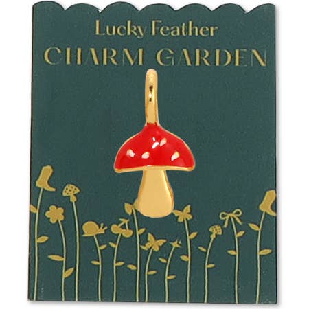 Charm Garden - Mushroom Charm - Gold