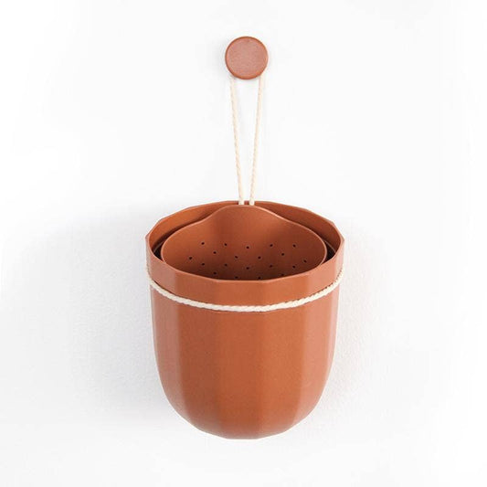 Loop Hanging Planter in Terracotta