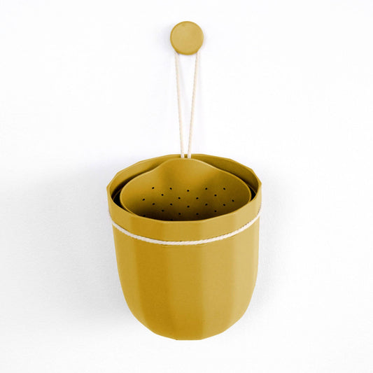 Loop Hanging Planter in Mustard