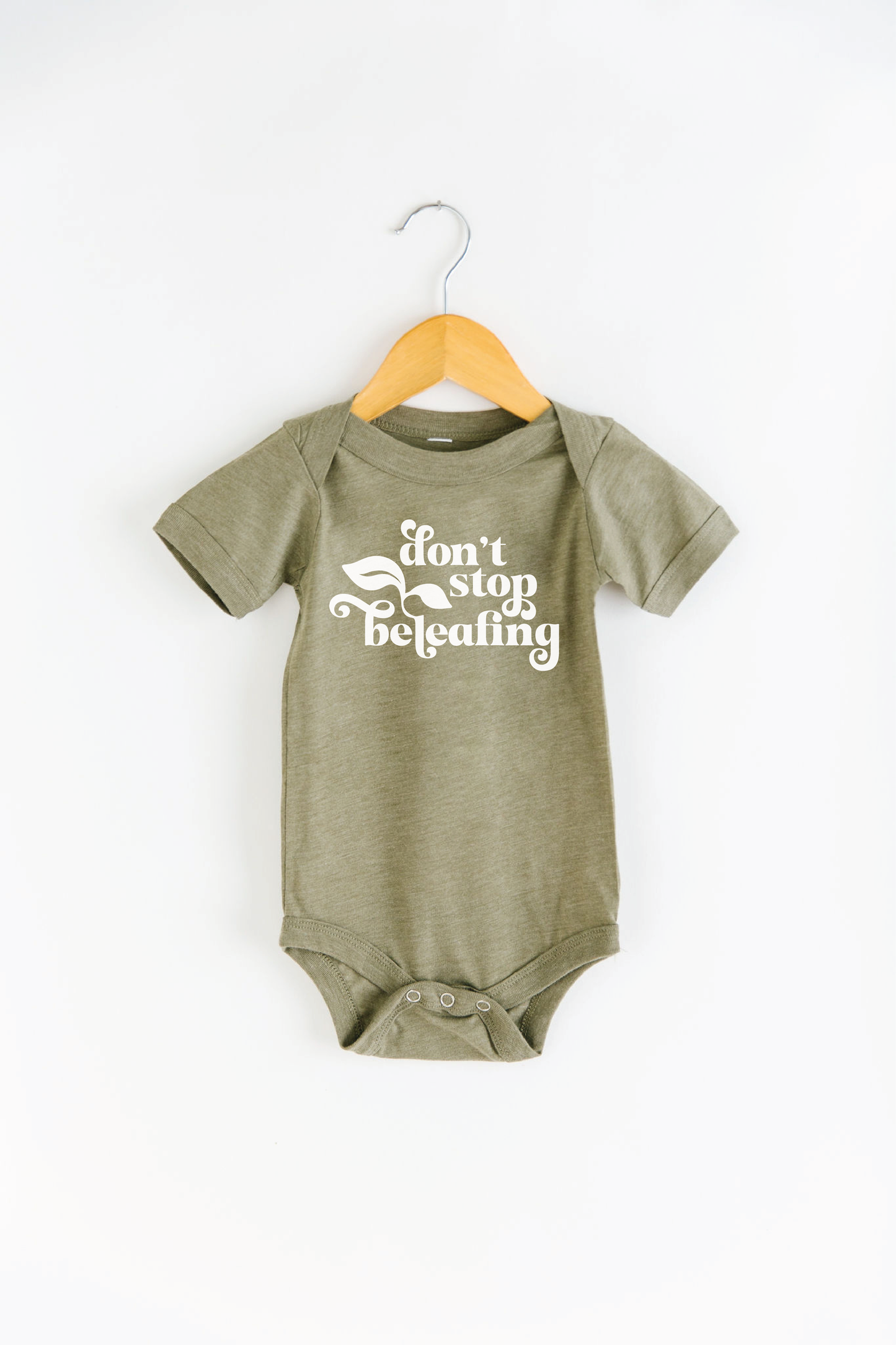 Don't Stop Beleafing Baby Bodysuit | Onesie | Baby Clothing | Easter Gift